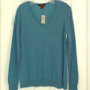 Ann Taylor Cashmere V-Neck Sweater